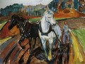 equipo de caballos 1919 Edvard Munch